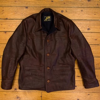 1920 Premier Work Coat, Tumbled CXFQHH: Brown, 44" - VA#2133