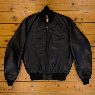 1950s College Jacket, Pinnacle: Black, 38" - S#6278