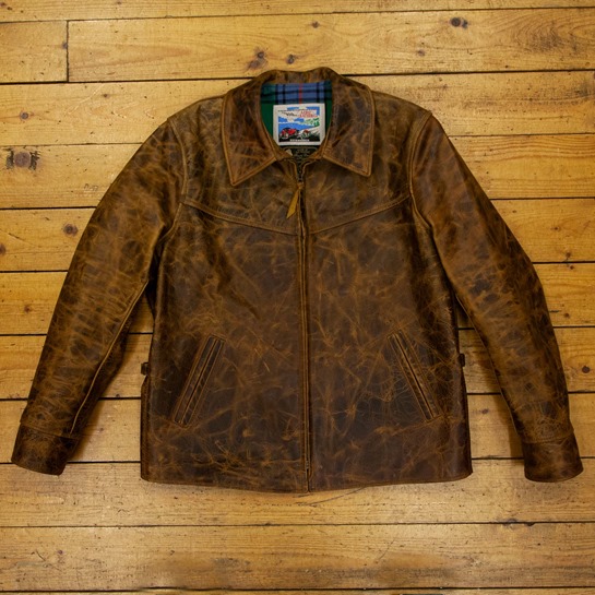 Everyman, Battered Tan Horsehide, 44", Aero Leathers. UK