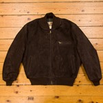 1950s College Jacket, Goat Suede: Chocolate, 46" - S#6652