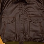 1950s Flight Jacket, Battered Steerhide, 44" - S#6573