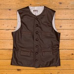 Shackelton Waistcoat, Battered Steerhide, 44" - S#6436