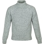 END OF LINE/CLEARANCE Cashmere & Merino 'Cairngorm' Ski Sweater: Pale Grey